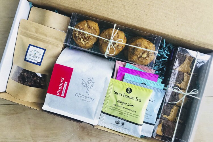 The boxes come in three sizes—ranging from $32 to $80—and are filled with treats from eight local partners.